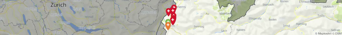 Map view for Pharmacies emergency services nearby Viktorsberg (Feldkirch, Vorarlberg)
